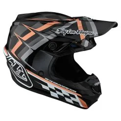 Troy Lee Designs SE4 Polyacrylite Helmet W/MIPS Warped Black / Copper -Bike Sales TLD M22S SE4PA WARPED BLK 06