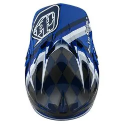 Troy Lee Designs SE4 Polyacrylite Helmet W/MIPS Warped Blue -Bike Sales TLD M22S SE4PA WARPED BLU 08
