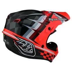 Troy Lee Designs SE4 Polyacrylite Helmet W/MIPS Warped Glo Red -Bike Sales TLD M22S SE4PA WARPED GLORED 04