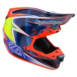 Troy Lee Designs SE5 Carbon Helmet W/MIPS Lines Blue -Bike Sales TLD M22S SE5CF LINES BLU 06