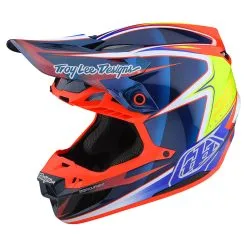 Troy Lee Designs SE5 Carbon Helmet W/MIPS Lines Blue -Bike Sales TLD M22S SE5CF LINES BLU 07
