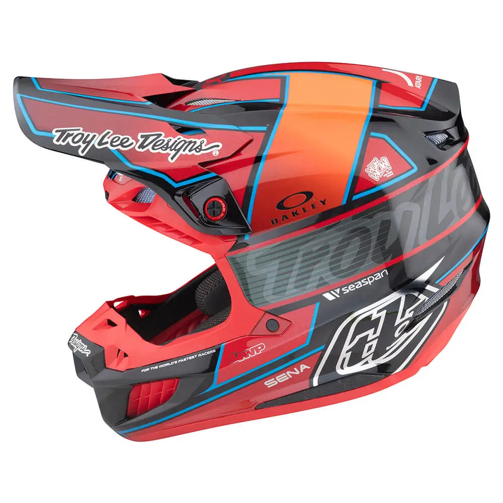 Troy Lee Designs SE5 Carbon Helmet W/MIPS Team Red 3 Troy Lee Designs SE5 Carbon Helmet W/MIPS Team Red