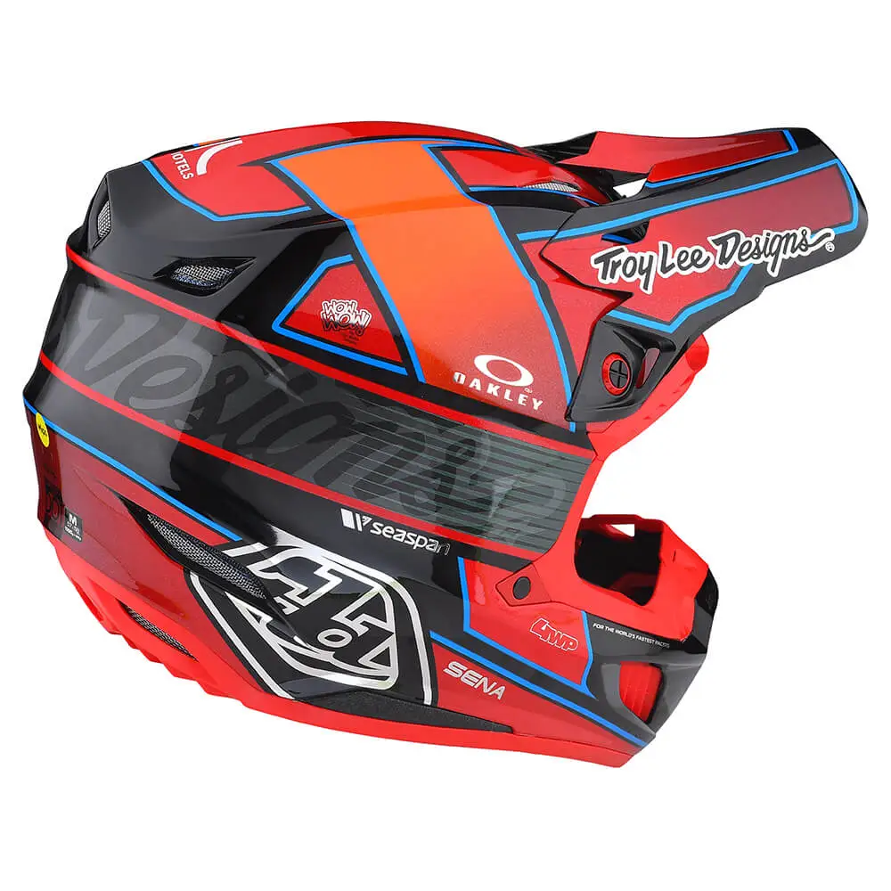 Troy Lee Designs SE5 Carbon Helmet W/MIPS Team Red 6 Troy Lee Designs SE5 Carbon Helmet W/MIPS Team Red - Image 4