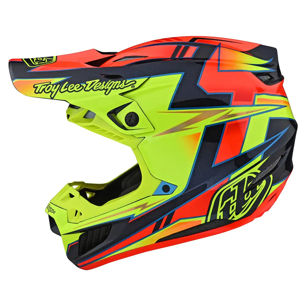 Troy Lee Designs SE5 Composite Helmet W/MIPS Graph Yellow / Navy 3 Troy Lee Designs SE5 Composite Helmet W/MIPS Graph Yellow / Navy