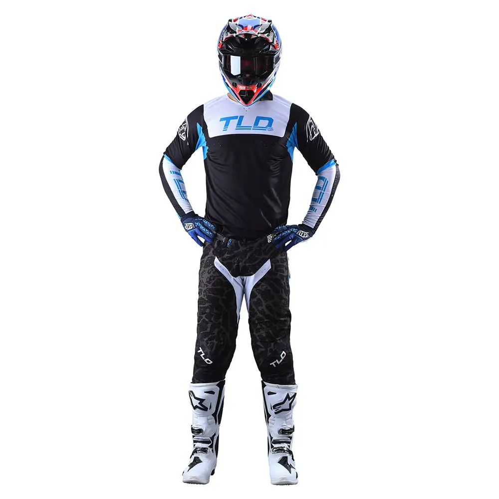 Troy Lee Designs SE Pro Pant Fractura Black / Blue 4 Troy Lee Designs SE Pro Pant Fractura Black / Blue - Image 2