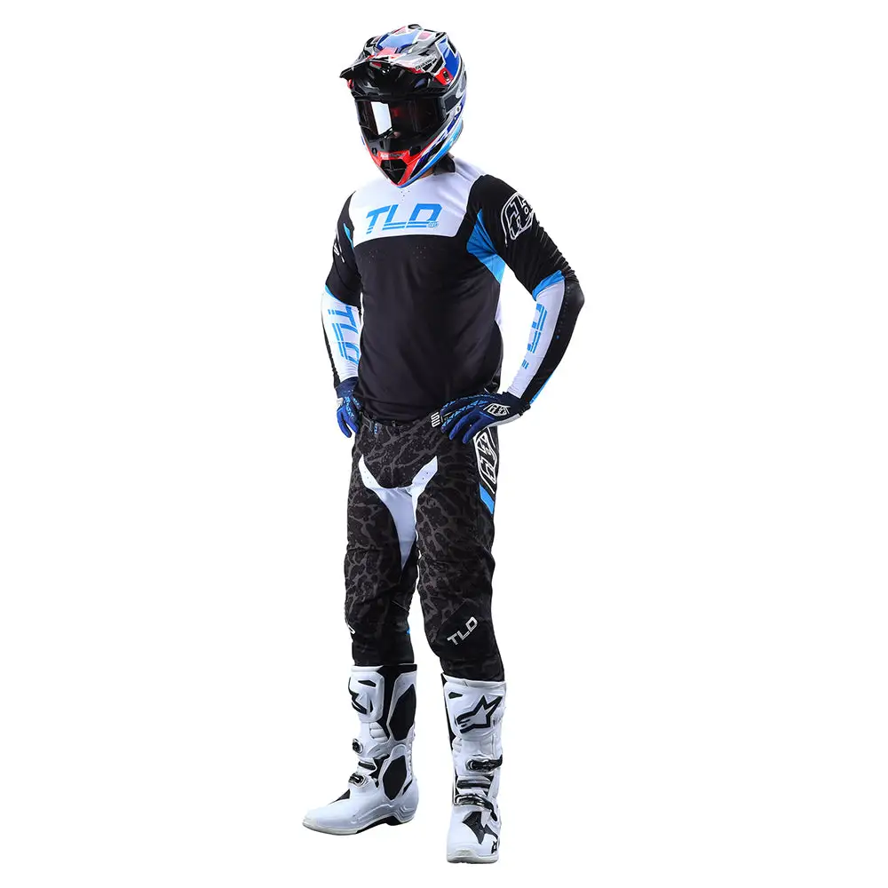 Troy Lee Designs SE Pro Pant Fractura Black / Blue 7 Troy Lee Designs SE Pro Pant Fractura Black / Blue - Image 5