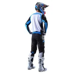 Troy Lee Designs SE Pro Pant Fractura Black / Blue 10 Troy Lee Designs SE Pro Pant Fractura Black / Blue -Bike Sales TLD M22S SEPRO H2T FRACTURA BLKBLU 03