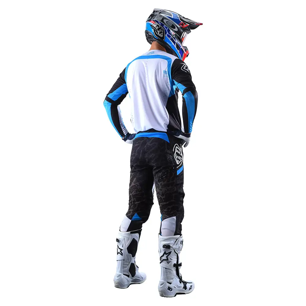 Troy Lee Designs SE Pro Pant Fractura Black / Blue 6 Troy Lee Designs SE Pro Pant Fractura Black / Blue - Image 4