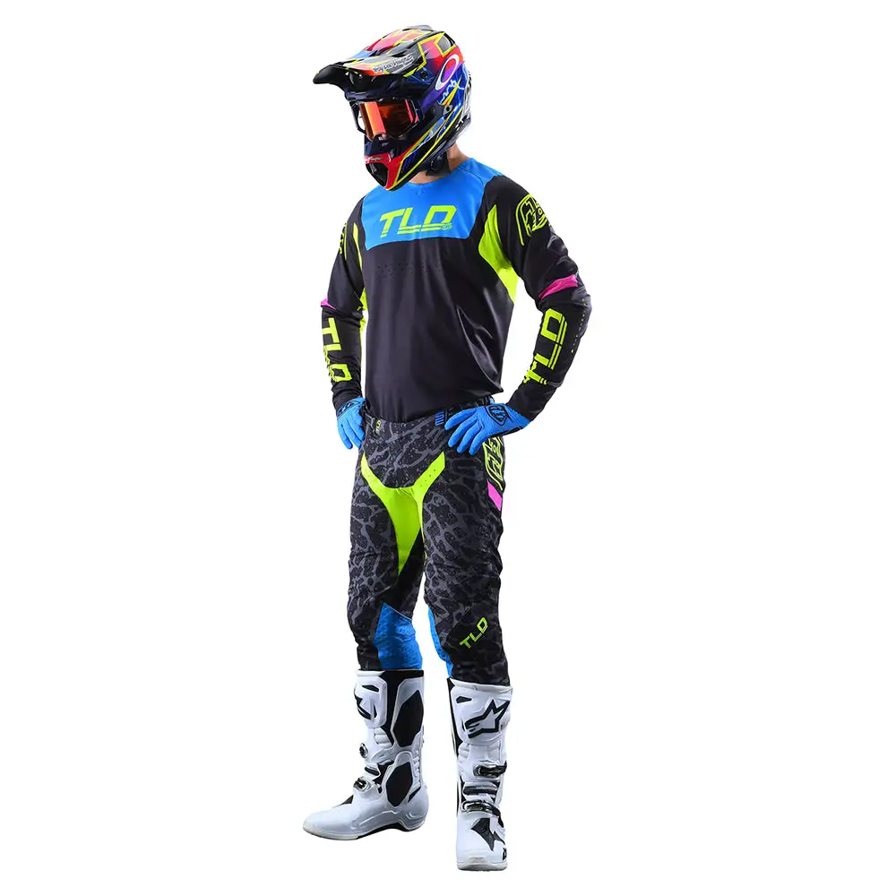Troy Lee Designs SE Pro Pant Fractura Black / Flo Yellow 6 Troy Lee Designs SE Pro Pant Fractura Black / Flo Yellow - Image 4