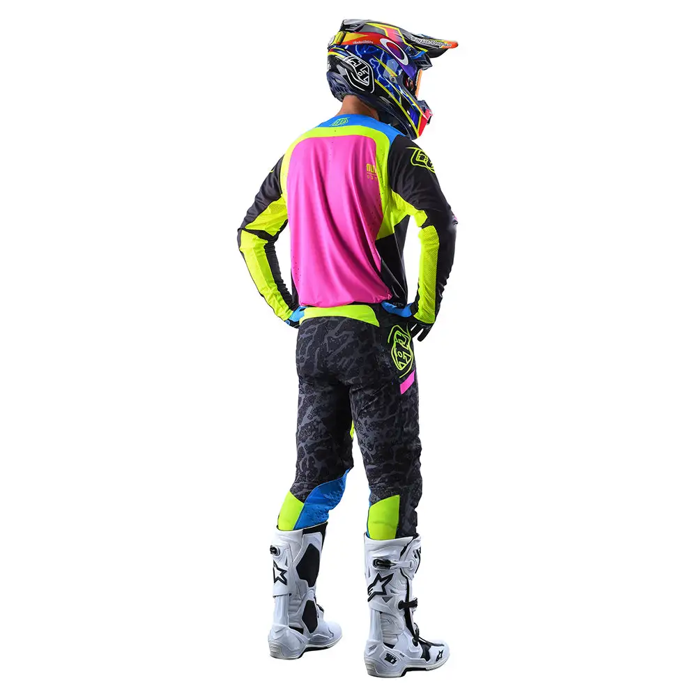 Troy Lee Designs SE Pro Pant Fractura Black / Flo Yellow 7 Troy Lee Designs SE Pro Pant Fractura Black / Flo Yellow - Image 5