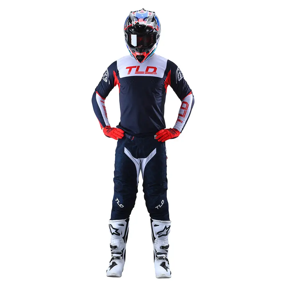 Troy Lee Designs SE Pro Pant Fractura Navy / Red 4 Troy Lee Designs SE Pro Pant Fractura Navy / Red - Image 2