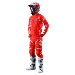 Troy Lee Designs SE Ultra Pant Lines Red / White -Bike Sales TLD M22S SEULTRA H2T LINES REDWHT 02
