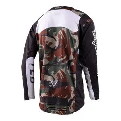 Troy Lee Designs GP Pro Jersey Blends Camo Black / Green -Bike Sales TLD M23 GPPRO JERSEY BLENDSCAMO BLKGRN 02