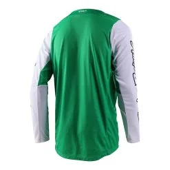 Troy Lee Designs GP Pro Jersey Icon Pro Green / White -Bike Sales TLD M23 GPPRO JERSEY ICON PROGRNWHT 02