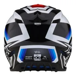 Troy Lee Designs GP Helmet Apex White / Blue -Bike Sales TLD M23 GP APEX WHTBLU 03