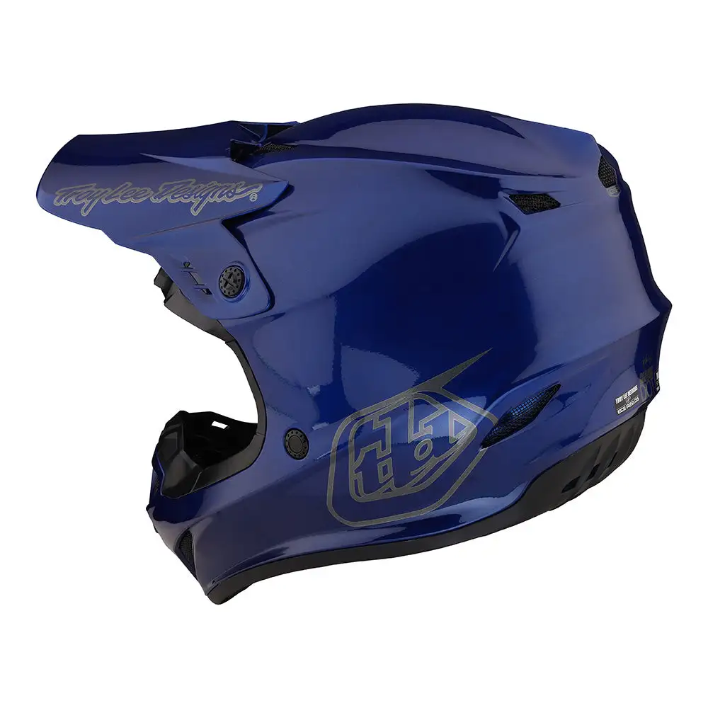 Troy Lee Designs GP Helmet Mono Blue 4 Troy Lee Designs GP Helmet Mono Blue - Image 2