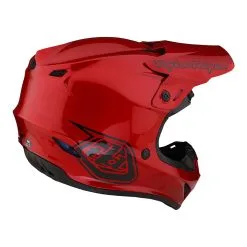 Troy Lee Designs GP Helmet Mono Red -Bike Sales TLD M23 GP MONO RED 04