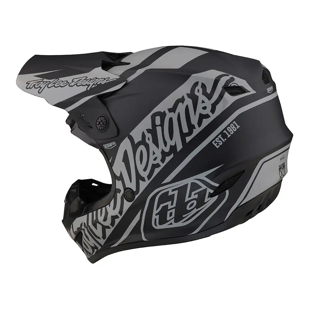 Troy Lee Designs GP Helmet Slice Black / Gray 4 Troy Lee Designs GP Helmet Slice Black / Gray - Image 2