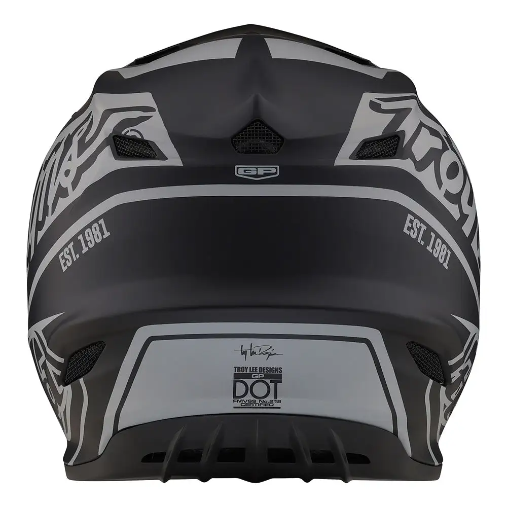 Troy Lee Designs GP Helmet Slice Black / Gray 5 Troy Lee Designs GP Helmet Slice Black / Gray - Image 3