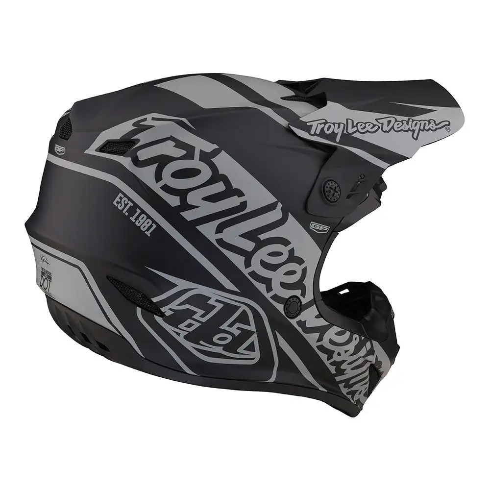 Troy Lee Designs GP Helmet Slice Black / Gray 6 Troy Lee Designs GP Helmet Slice Black / Gray - Image 4