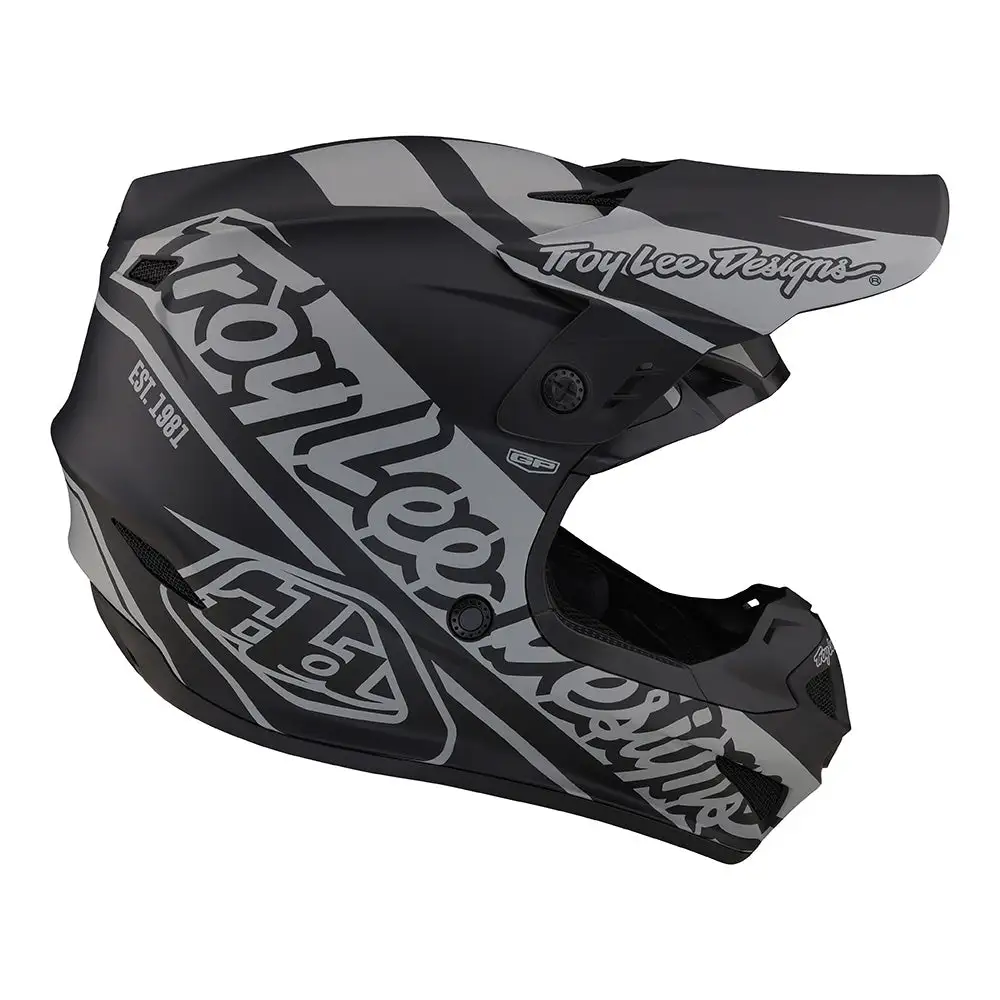 Troy Lee Designs GP Helmet Slice Black / Gray 7 Troy Lee Designs GP Helmet Slice Black / Gray - Image 5