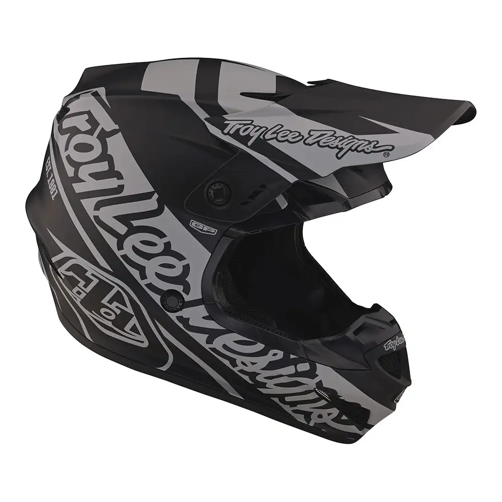 Troy Lee Designs GP Helmet Slice Black / Gray 8 Troy Lee Designs GP Helmet Slice Black / Gray - Image 6