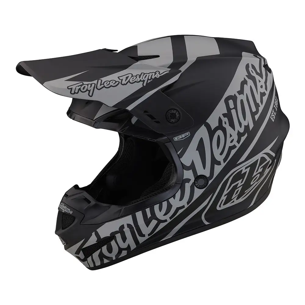 Troy Lee Designs GP Helmet Slice Black / Gray 9 Troy Lee Designs GP Helmet Slice Black / Gray - Image 7