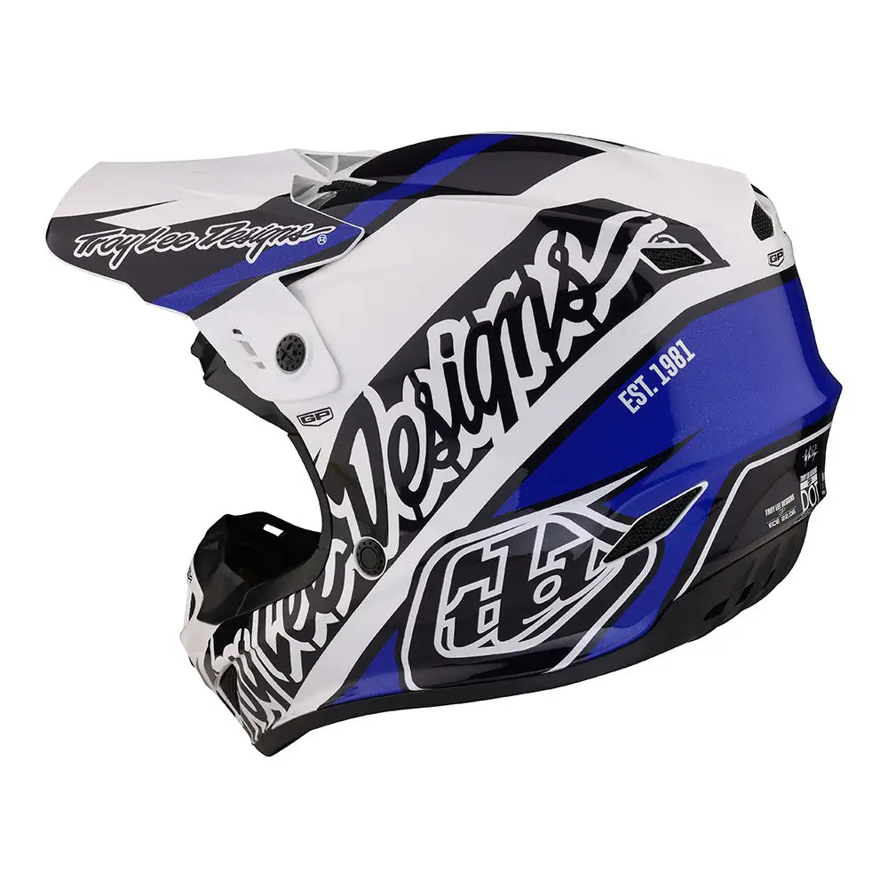 Troy Lee Designs GP Helmet Slice Blue 4 Troy Lee Designs GP Helmet Slice Blue - Image 2