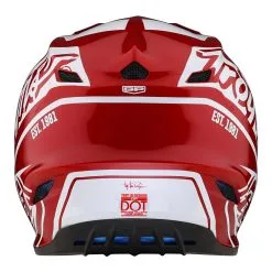 Troy Lee Designs GP Helmet Slice Red / White -Bike Sales TLD M23 GP SLICE REDWHT 03