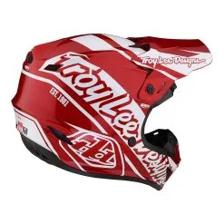 Troy Lee Designs GP Helmet Slice Red / White -Bike Sales TLD M23 GP SLICE REDWHT 04