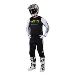 Troy Lee Designs GP Pro Jersey Boltz Black / White -Bike Sales TLD M23 H2T GPPRO BOLTZ BLKWHT 01
