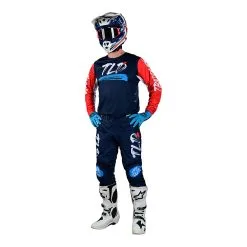 Troy Lee Designs GP Pro Jersey Partical Navy / Orange -Bike Sales TLD M23 H2T GPPRO PARTICAL NVYORG 01