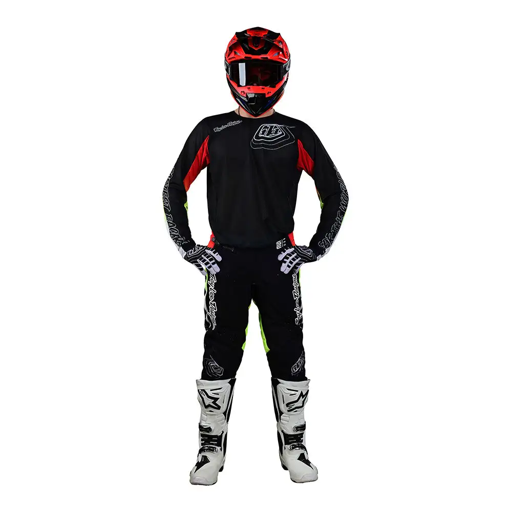 Troy Lee Designs SE Pro Air Jersey Richter Black / Fire 6 Troy Lee Designs SE Pro Air Jersey Richter Black / Fire - Image 4
