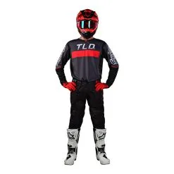Troy Lee Designs SE Pro Jersey Grid Camo Black / Gray -Bike Sales TLD M23 H2T SEPRO GRID BLKGRY 02