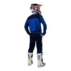 Troy Lee Designs SE Pro Jersey Grid Blue / Navy -Bike Sales TLD M23 H2T SEPRO GRID BLUNVY 03