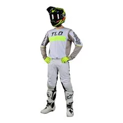 Troy Lee Designs SE Pro Jersey Grid Fog / Flo Yellow 8 Troy Lee Designs SE Pro Jersey Grid Fog / Flo Yellow -Bike Sales TLD M23 H2T SEPRO GRID FOGFLOYEL 01