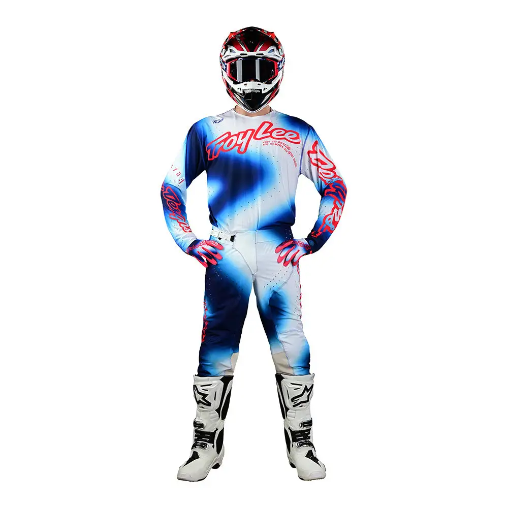 Troy Lee Designs SE Ultra Jersey Lucid White / Blue 6 Troy Lee Designs SE Ultra Jersey Lucid White / Blue - Image 4