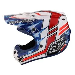 Troy Lee Designs SE4 Polyacrylite Helmet W/MIPS Flagstaff White