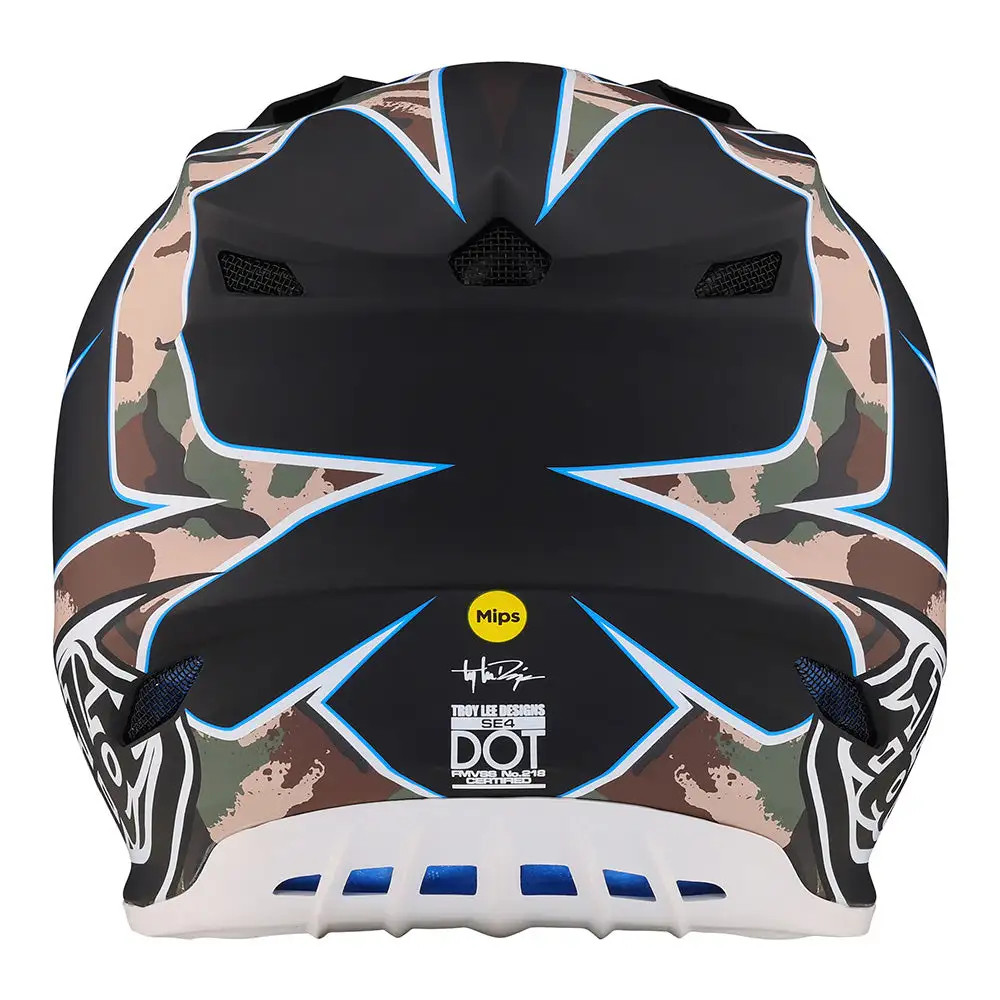 Troy Lee Designs SE4 Polyacrylite Helmet W/MIPS Matrix Camo Black 5 Troy Lee Designs SE4 Polyacrylite Helmet W/MIPS Matrix Camo Black - Image 3