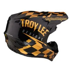 Troy Lee Designs SE4 Polyacrylite Helmet W/MIPS Race Shop Black / Gold -Bike Sales TLD M23 SE4PA RACESHOP BLKGLD 04