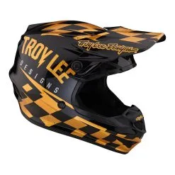 Troy Lee Designs SE4 Polyacrylite Helmet W/MIPS Race Shop Black / Gold -Bike Sales TLD M23 SE4PA RACESHOP BLKGLD 06