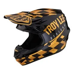 Troy Lee Designs SE4 Polyacrylite Helmet W/MIPS Race Shop Black / Gold -Bike Sales TLD M23 SE4PA RACESHOP BLKGLD 07