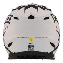 Troy Lee Designs SE4 Polyacrylite Helmet W/MIPS Race Shop White / Black -Bike Sales TLD M23 SE4PA RACESHOP WHTBLK 03