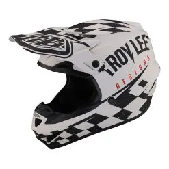 Troy Lee Designs SE4 Polyacrylite Helmet W/MIPS Race Shop White / Black -Bike Sales TLD M23 SE4PA RACESHOP WHTBLK 07