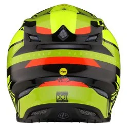 Troy Lee Designs SE5 Carbon Helmet W/MIPS Omega Black / Flo Yellow -Bike Sales TLD M23 SE5CF OMEGA FLOYEL 03