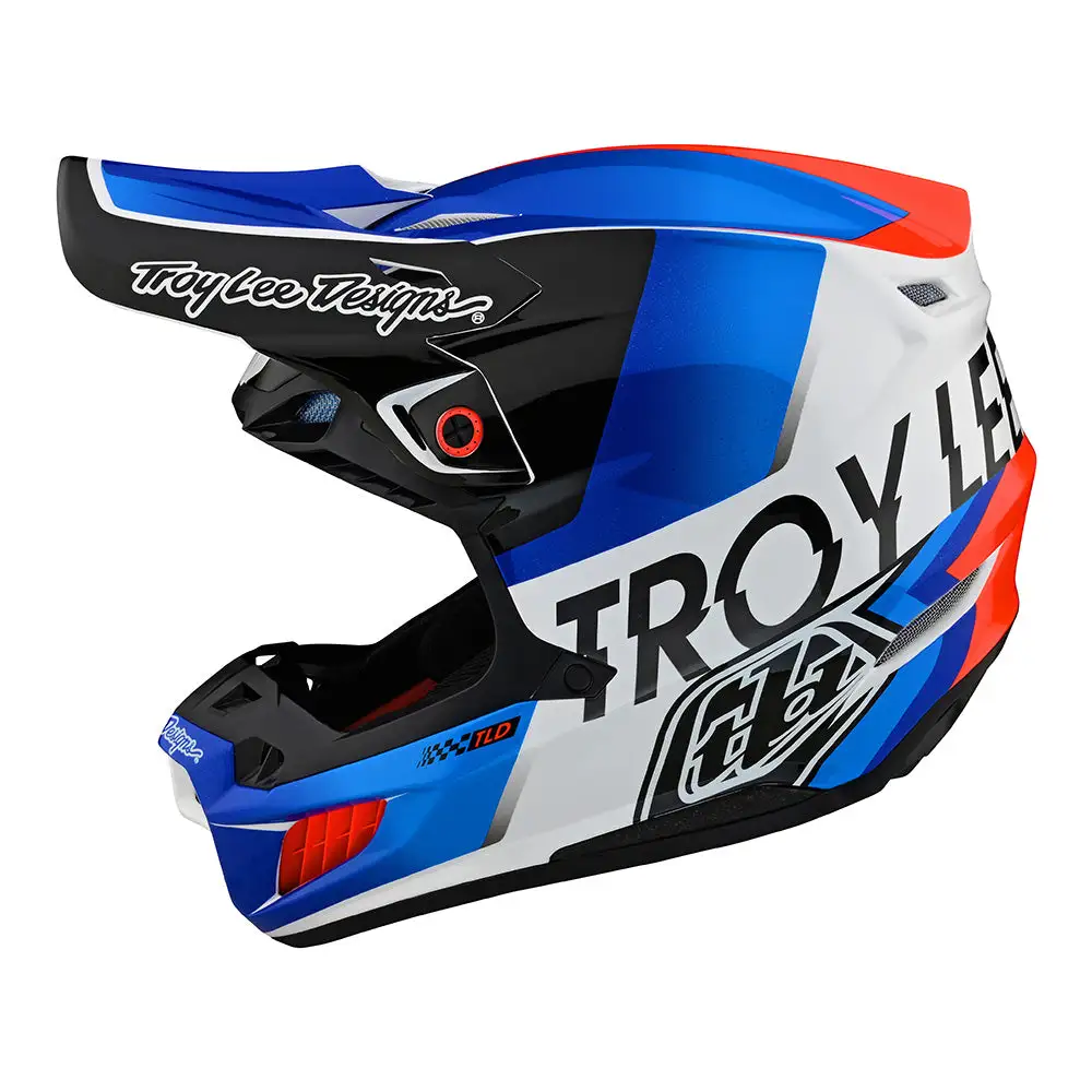 Troy Lee Designs SE5 Composite Helmet W/MIPS Qualifier White / Blue 3 Troy Lee Designs SE5 Composite Helmet W/MIPS Qualifier White / Blue