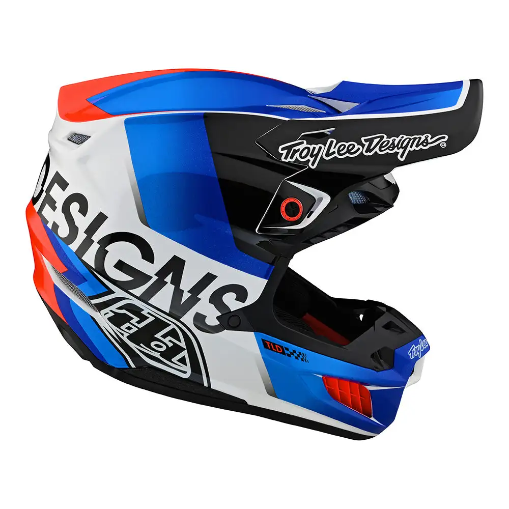 Troy Lee Designs SE5 Composite Helmet W/MIPS Qualifier White / Blue 7 Troy Lee Designs SE5 Composite Helmet W/MIPS Qualifier White / Blue - Image 5