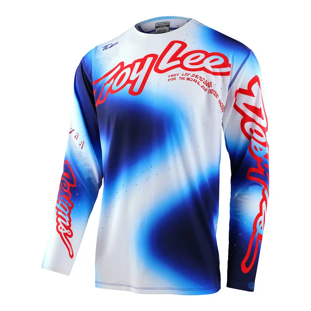 Troy Lee Designs SE Ultra Jersey Lucid White / Blue 3 Troy Lee Designs SE Ultra Jersey Lucid White / Blue