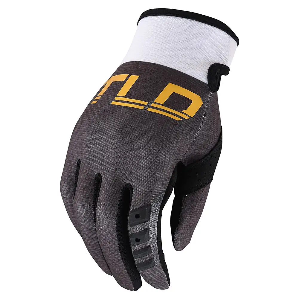 Troy Lee Designs Womens GP Glove Solid Gray / Gold 3 Troy Lee Designs Womens GP Glove Solid Gray / Gold