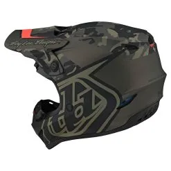 Troy Lee Designs GP Helmet Overload Camo Army Green / Gray -Bike Sales fa21 gp overload camo helmet ARMYGREENGRAY 3